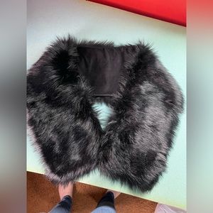 Faux fur shawl
